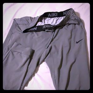 Nike Gray Joggers Dri Fit